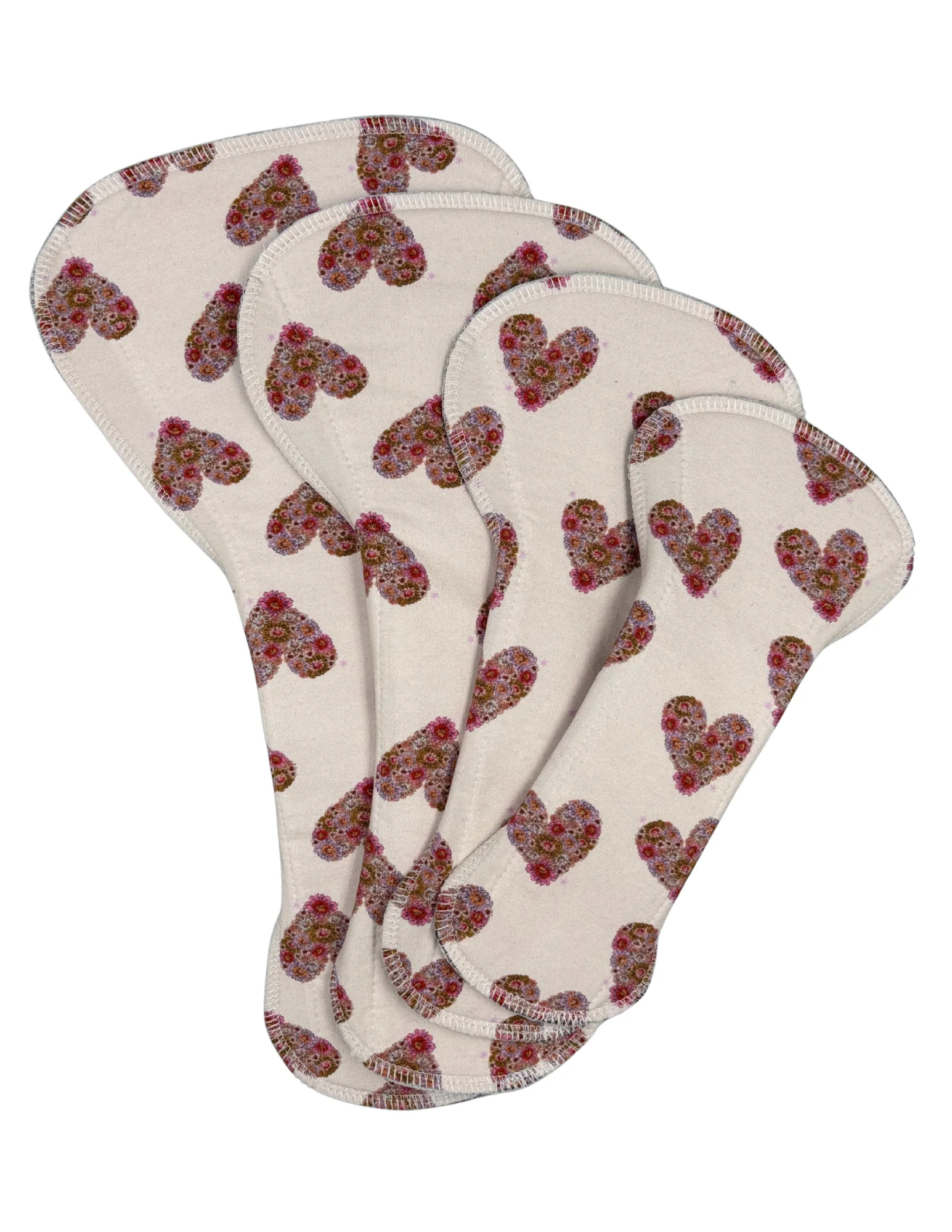 Asymmetric - Floral Hearts - SINGLE PAD - Select your size - Image 2